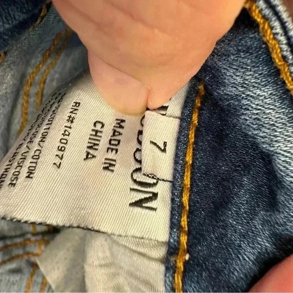 Hudson jeans kids size 7 unisex. Straight leg cuffed hem perfect condition - Picture 5 of 9